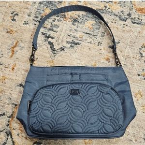 Lug “Samba” RFID Shoulder Bag- Heather Navy